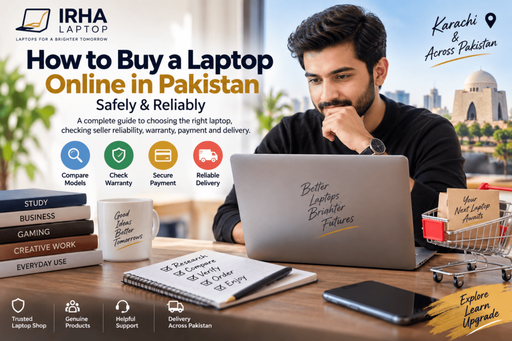 How to buy a laptop online in Pakistan safely and reliably – Irha Laptop guide